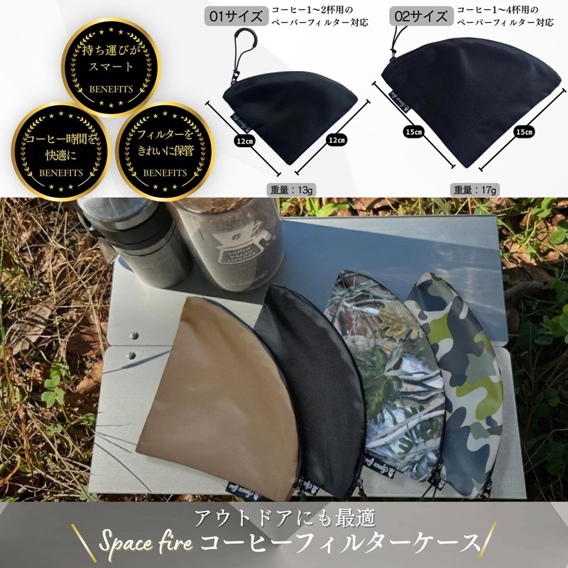 Coffee Filter Case for Hario V60 Paper Filters, Conical Case