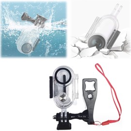 Honlyn 40M Housing Case Compatible with Insta360 Go 3, Underwater Diving Protective Shell 30M with Bracket Accessories