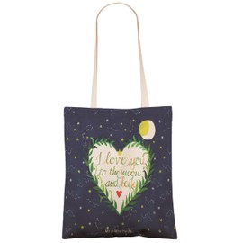 Mr. & Mrs. Panda Shopping Bag Love u to the Moon & Back - Gift, Nature Lover, Adventure, Love Saying, Bag Bag, Partner Gift, neutral