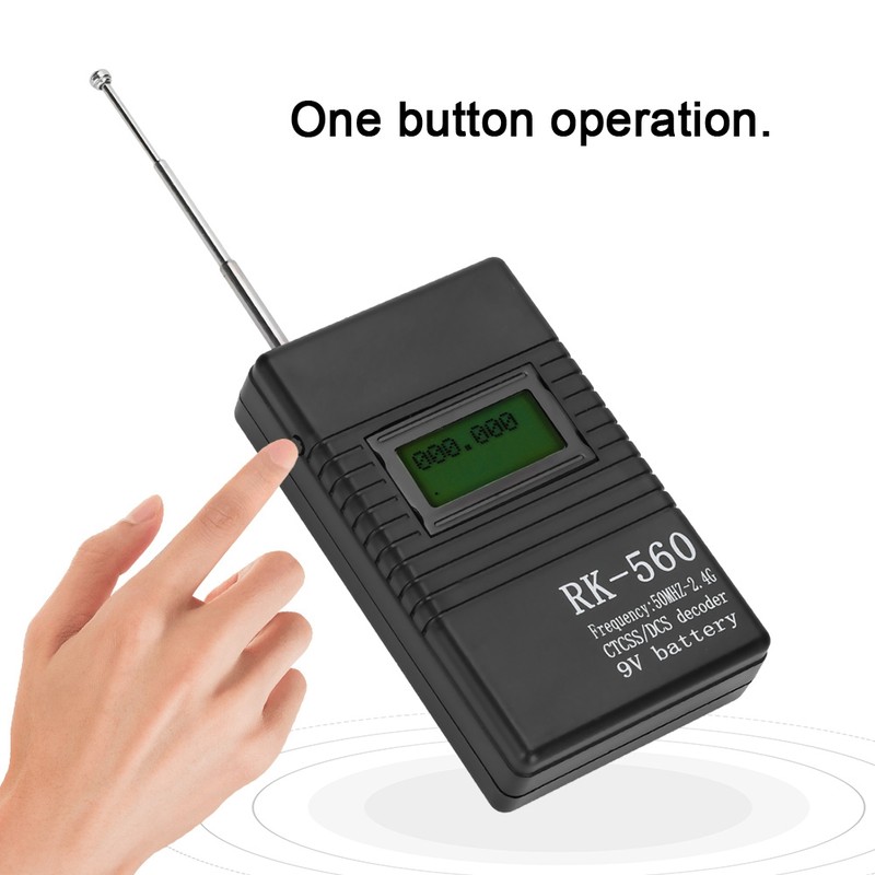 Accurate RK560 50MHz-2.4GHz Frequency Counter Meter Portable Handheld Radio Frequency