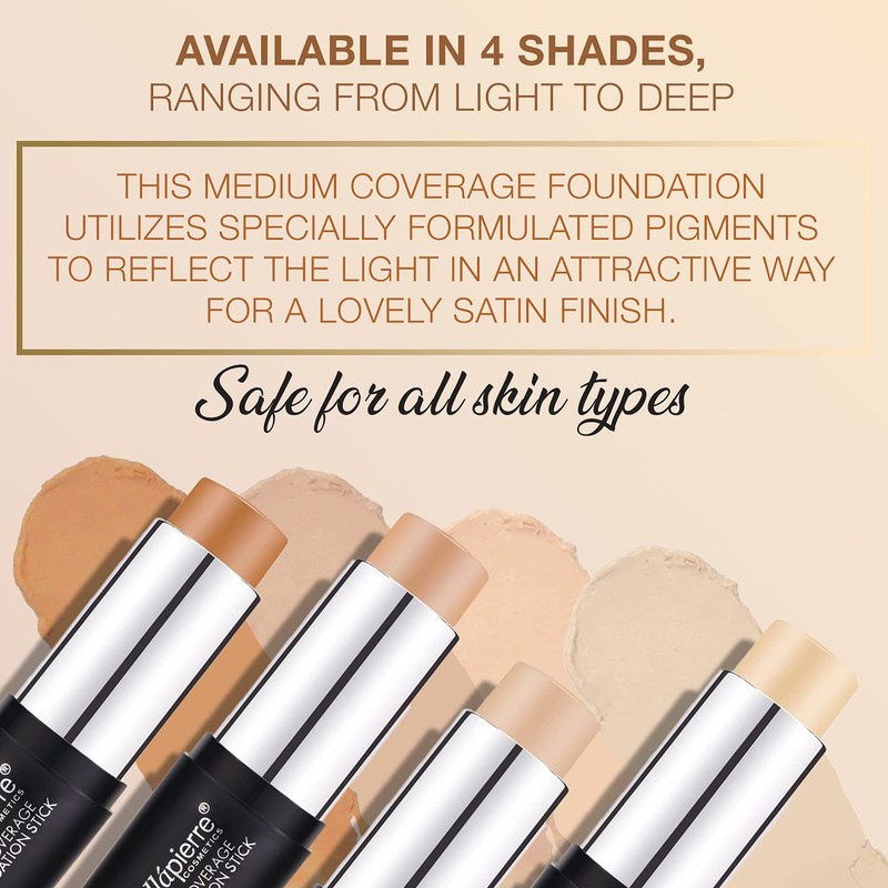 bellapierre Foundation Stick | Smooth, Flawless Satin Finish | Sheer