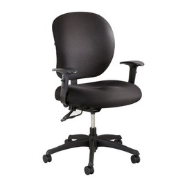 Optional T-Pad Adjustable Arms for Alday 24/7 Task Chair, Black, 2/Pair