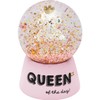 Sheepworld Dream Globe with Queen Motif Print, Snow Globe for