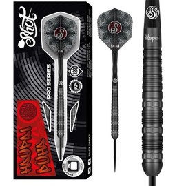 Shot! Pro Series – Haupai Puha 2.0 Steel Tip Dart Set-90% Tungsten Barrels Professional Steel Tip Darts Set for Bristle Dartboard Made in New Zealand For Men & Women Metal Tip