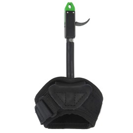 Bow Caliper Release Aid Aluminum Alloy Neoprene Wrist Strap Archery Accessories for Hunting Green Caliper Head