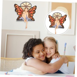 Parliky Fairy Garden Decor Pendant Night Glow Resin Craft Fairy Butterfly Wings for Outdoor and Indoor Decoration Unique and Chic Garden Hanging Adornments