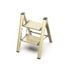 GameGem 2 Step Ladder, Aluminum Folding Step Stool with Anti-Slip