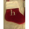 Merry Brite INITIAL MONOGRAMMED “h” MINI STOCKINGS 7" 2 PIECES