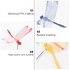 VILLCASE Dragonfly Garden Stakes, 3D Artificial Garden Dragonfly Stake with