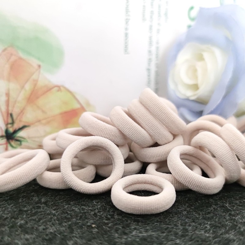 Qarwayoc Blonde Toddler Hair Ties, Seamless Baby Girl Hair Bands