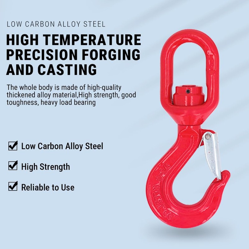 Uadme Heavy Duty Lifting Hook, 2Ton Alloy Steel Engine Crane