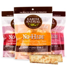 Earth Animal No Hide Small Long Lasting Dog Chew Rolls, Variety Pack, 2 Count Pack of 3