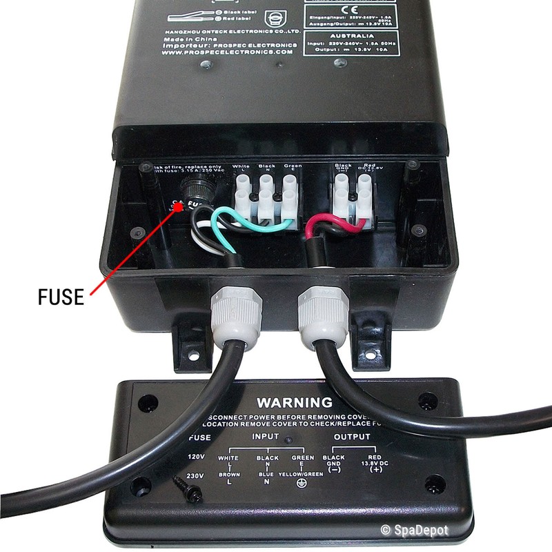 Milennia Stereo Watertight Power Supply for Hot Tub Spa 120