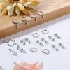 HAIAISO 10 Pairs 14K Gold Plated Huggies Hoop Studs Earrings