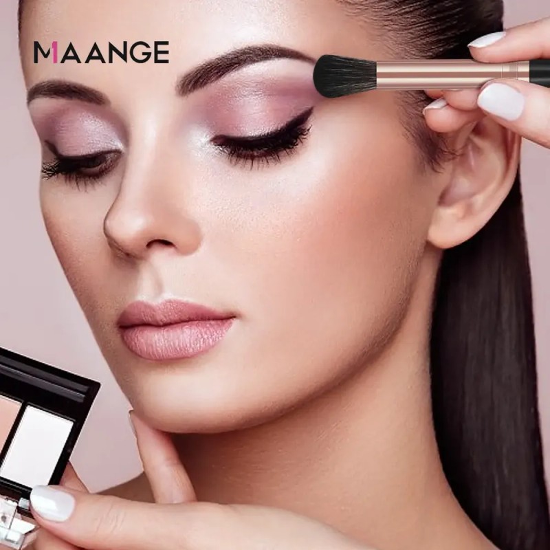 25 Set De Brochas Para Maquillaje Profesional +estuche +caja Color