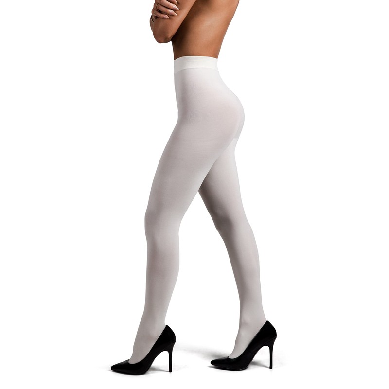 sofsy Women Super Opaque Tights - Solid Footed Pantyhose |