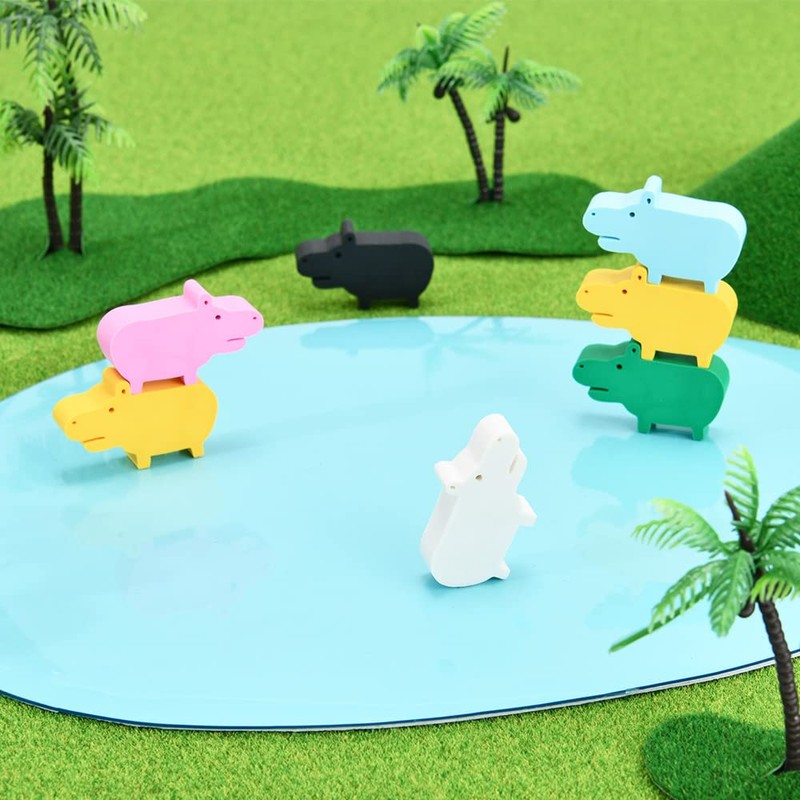 Nakabayashi HPP-ERA-P Hippopo Series Mascot Eraser, Pastel, Pack of 3
