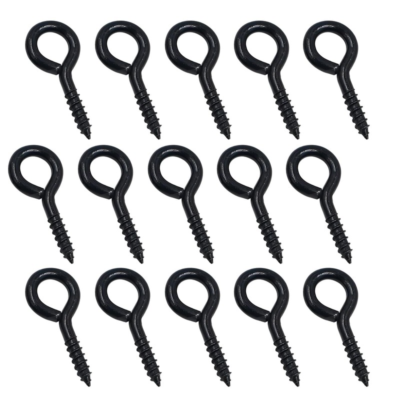 Qrity Pack of 20 Eye Screws 16 mm, Screw Ring,