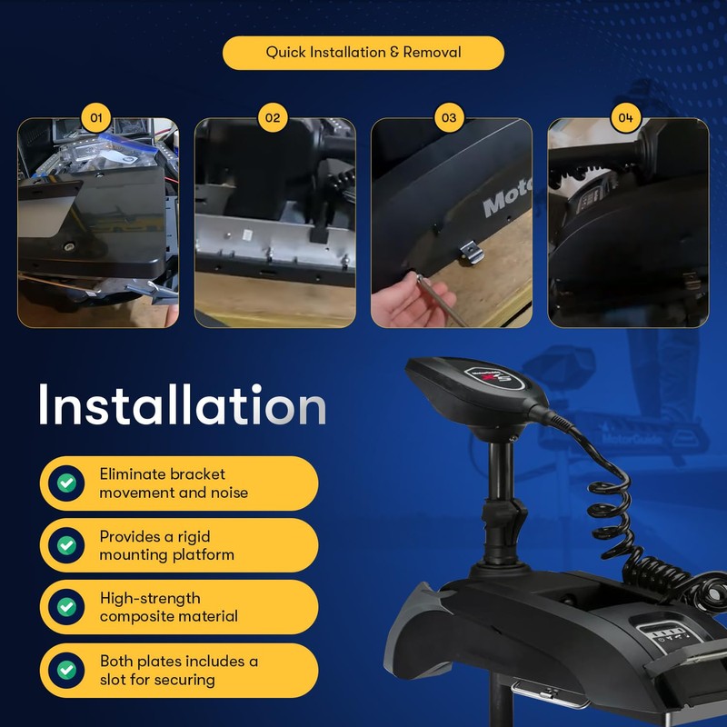 8M0120717 Xi Series Quick-Release Mounting Bracket Kit Replace for MotorGuide