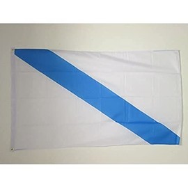 AZ FLAG - Flag of Galicia without Arms - 150 x 90 cm - Galicia Flag 100% Polyester with Brass Eyelets - 110 g