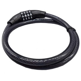 Land-Haus-Shop® Bicycle Number Lock, 65 cm, Coated Steel Rope, Bicycle, Number, Lock