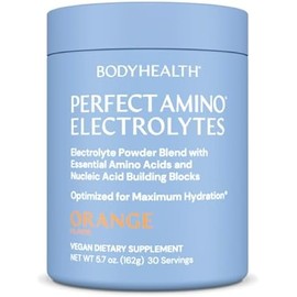 BodyHealth Polvo De Electrolitos Perfectamino, Polvo De Hidratación, Mezcla De Bebida De Electrolitos Sin Azúcar, Polvo De Electrolitos Keto, Sin Omg