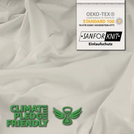 Studio Basic Fitted Sheet 140 x 200 cm, 100% Combed Cotton, Oeko-Tex 100, Brand Quality, Flat Sheet 140 x 200 cm for All Standard Mattresses up to 25 cm Height, Snow