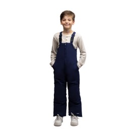 Lands' End Boys Squall Waterproof Iron Knee Bib Snow Pants, Navy, 10