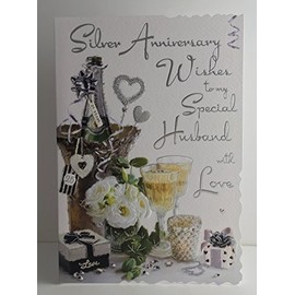 Jonny Javelin Silver Anniversary Wishes To My Special Husband Card