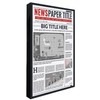 CountryArtHouse 11x22.5 Newspaper Frame - Matte Black - Wooden -