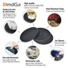 KindGa Coasters for Drinks Black, Absorbent Rubber Coaster Set, Silicone