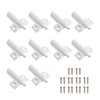 Amindz Pack of 10 Furniture Door Dampers, White, Kitchen Cabinet