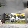 RnnJoile Waterfall Canvas Wall Art Mountain Waterfall Nature Landscape Picture