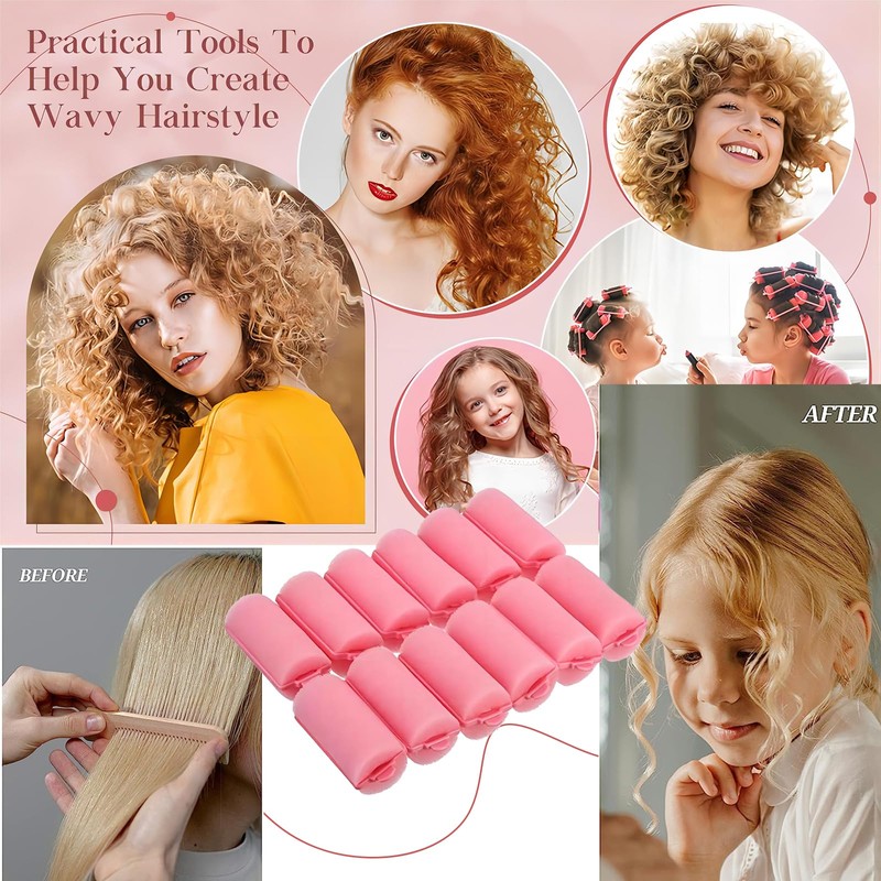 PAITOK Foam Sponge Hair Rollers for Short Hair,36PCS Soft Curlers
