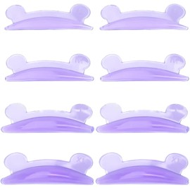 Rizador para permanente de pestañas,Almohadillas para permanente de pestañas,4 pares de almohadillas para levantar pestañas estilo oso de silicona Almohadillas reutilizables