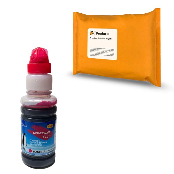 OCProducts Compatible Ink Replacement for Epson 522 for EcoTank ET-2720