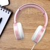 Laser Wired Over Ear Stereo Headphones Rose Gold