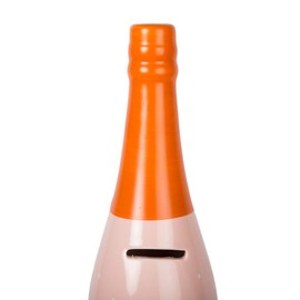 Truu Design, Orange Tastes On a Beer Budget Champagne Bottle Money Bank, 12 x 3 inches, 3.5" x 12"