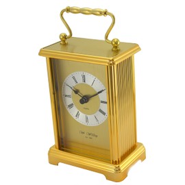 Gold Colour Two Tone Gilt Carriage Clock