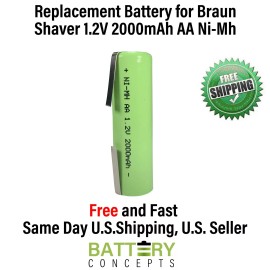 Battery for Braun 5510 5520 5525 5550 6510 6512 6522 Shavers