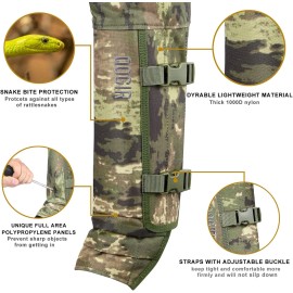 Skiguard Gaiter Chaps for Hunting: Snake Bite Protection from Ankle to Thigh, Waterpro...