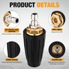 LEIFIDE 4 Pcs Turbo Pressure Washer Nozzle 4000 Psi with