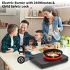 GIHETKUT Single Burner Electric Cooktop,110V 1800W Electric Stove Top with