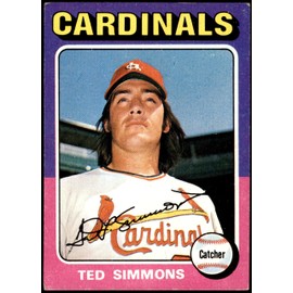 1975 Topps # 75 Ted Simmons St. Louis Cardinals (Baseball Card) VG/EX+ Cardinals