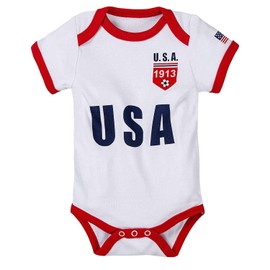 BDONDON - Mameluco de fútbol americano para niños recién nacidos de EE. UU, Usa-g, 18-24 Meses