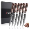 XT XITUO Serrated Steak Knife Set - 6pcs Premium 4.5