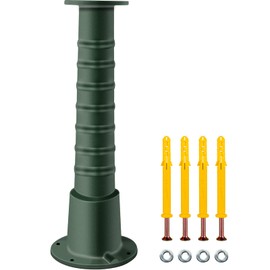 VEVOR Antique Hand Water Pump Stand Pitcher Pump Stand Cast Iron Well Pump Stand w/Pre-set 0.5" Holes for Easy Installation Old Fashion Pitcher Hand Pump Stand for Home Yard Pond Garden Outdoors Green