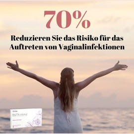 BIOTA intima Capsules, vaginal probiotic, to support vaginal flora, intimate care with lactic acid, 180 billion CFU, 6 strains of lactobacillus, lactoferrin, vitamin D