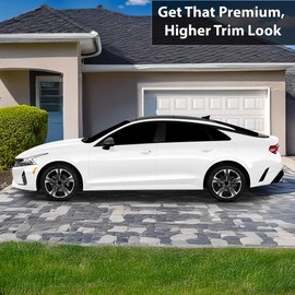 BOGAR TECH DESIGNS Side Window Chrome Delete Vinyl Wrap, Car Stickers Vinyl Decals for Car Accessories Compatible with Kia K5 2021-2025 (Gloss Black)