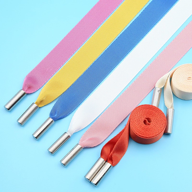 2Pcs Black Flat Drawstring Cord Replacement 2cmx1.4m Polyester Drawstring Universal